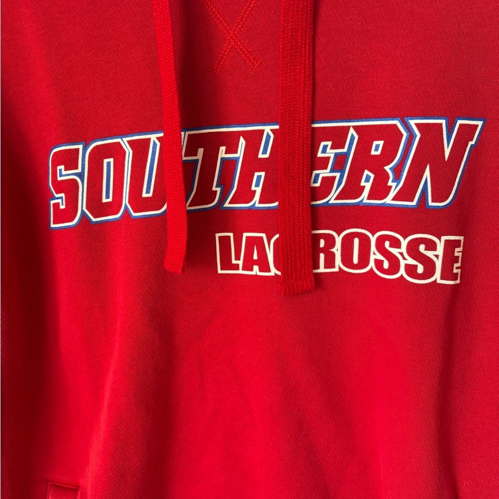 Red Florida Southern Lacrosse Hoodie